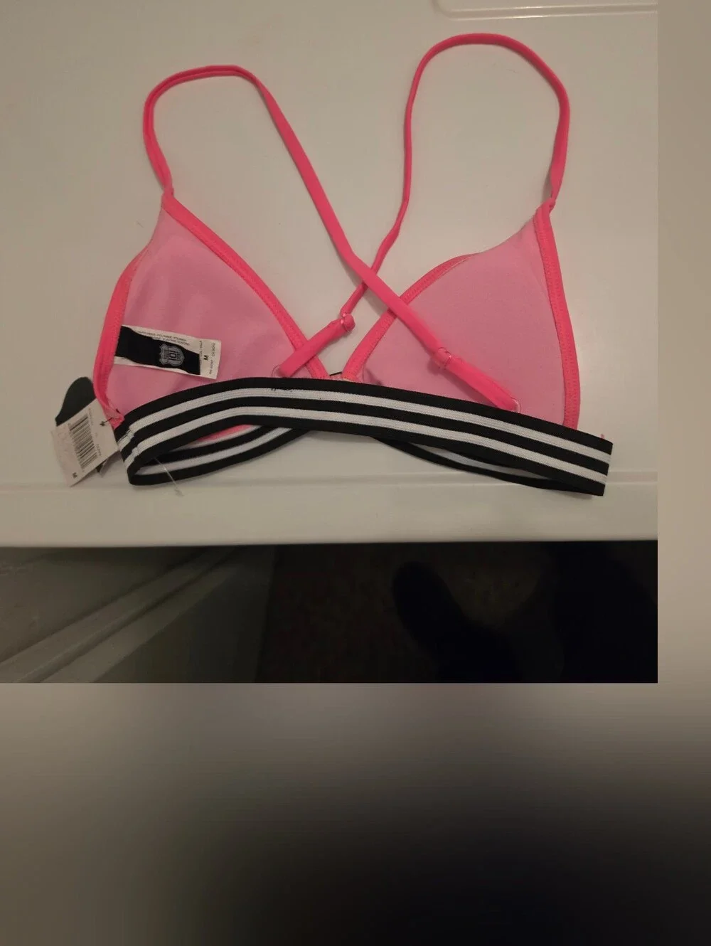 Route 101 Sport Bikini Top Neon Pink Triangle Pink Size M - Picture 16 of 16